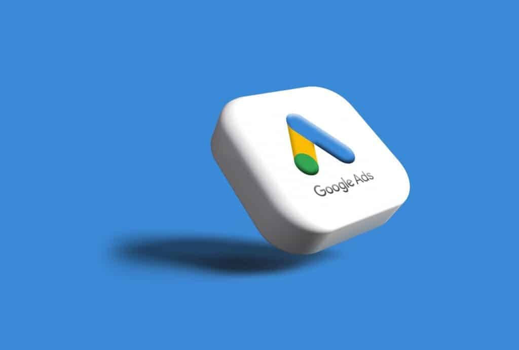 Google Ads logó, amely a Google hirdetéskezelő szolgáltatásokat szimbolizálja.
